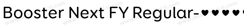 Booster Next FY Regular字体转换